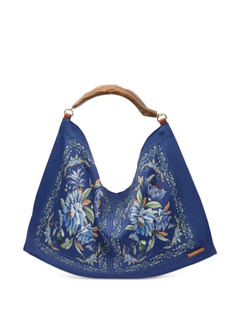 FARM Rio small Sacrf floral-print leaf-handle tote bag