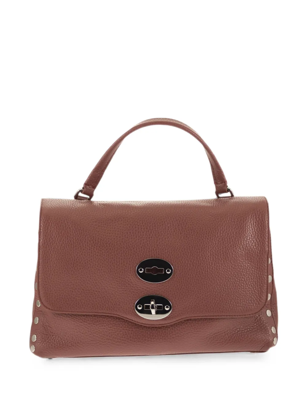 Zanellato Postina Daily Small hammered-leather tote bag - Rosso