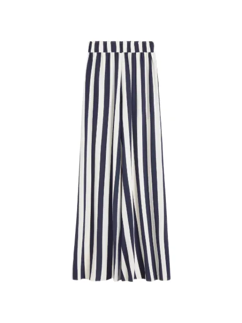 BONDI BORN pantalon palazzo Orta en soie à rayures