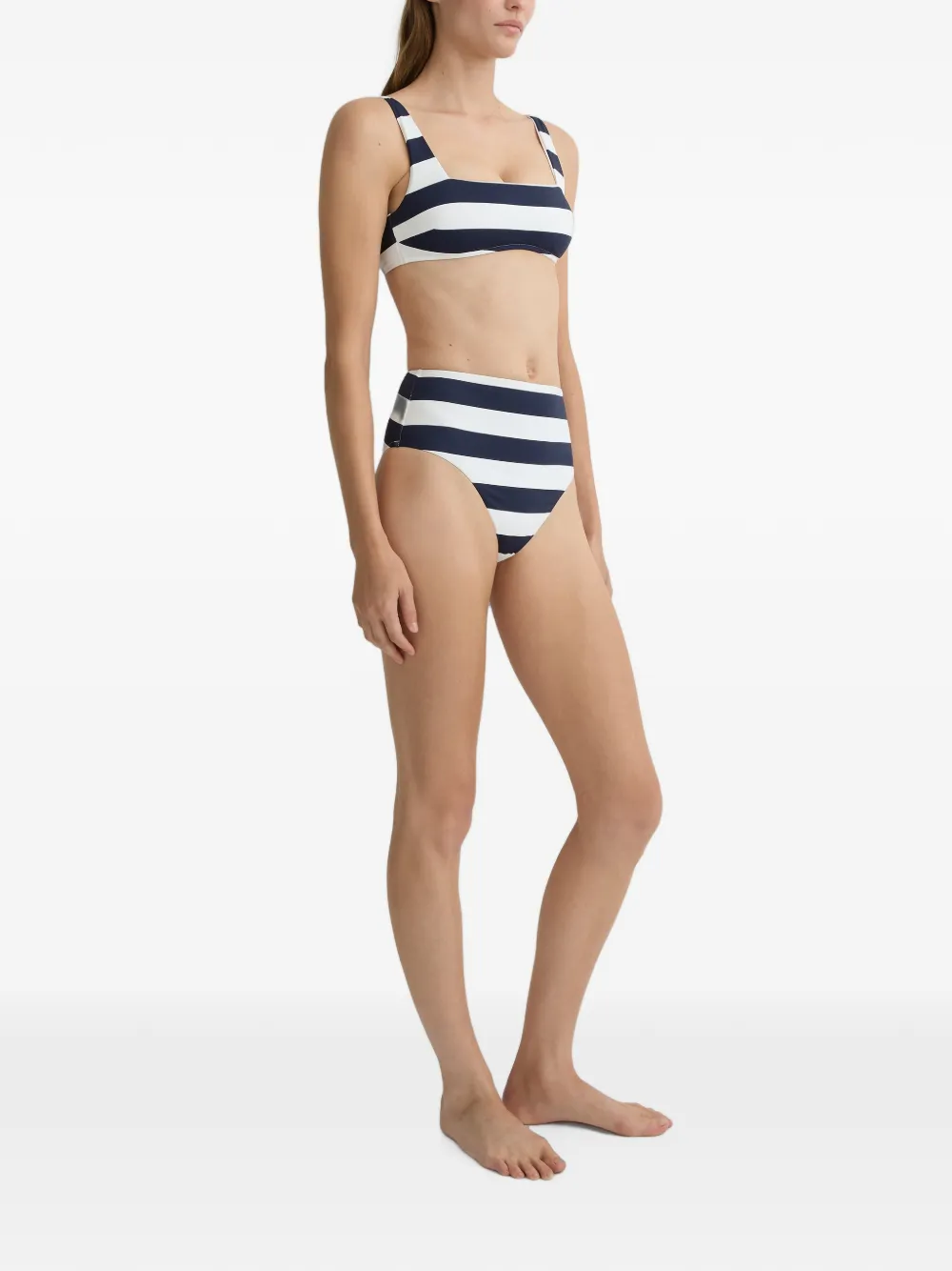 BONDI BORN Aria gestreepte bikinitop Blauw