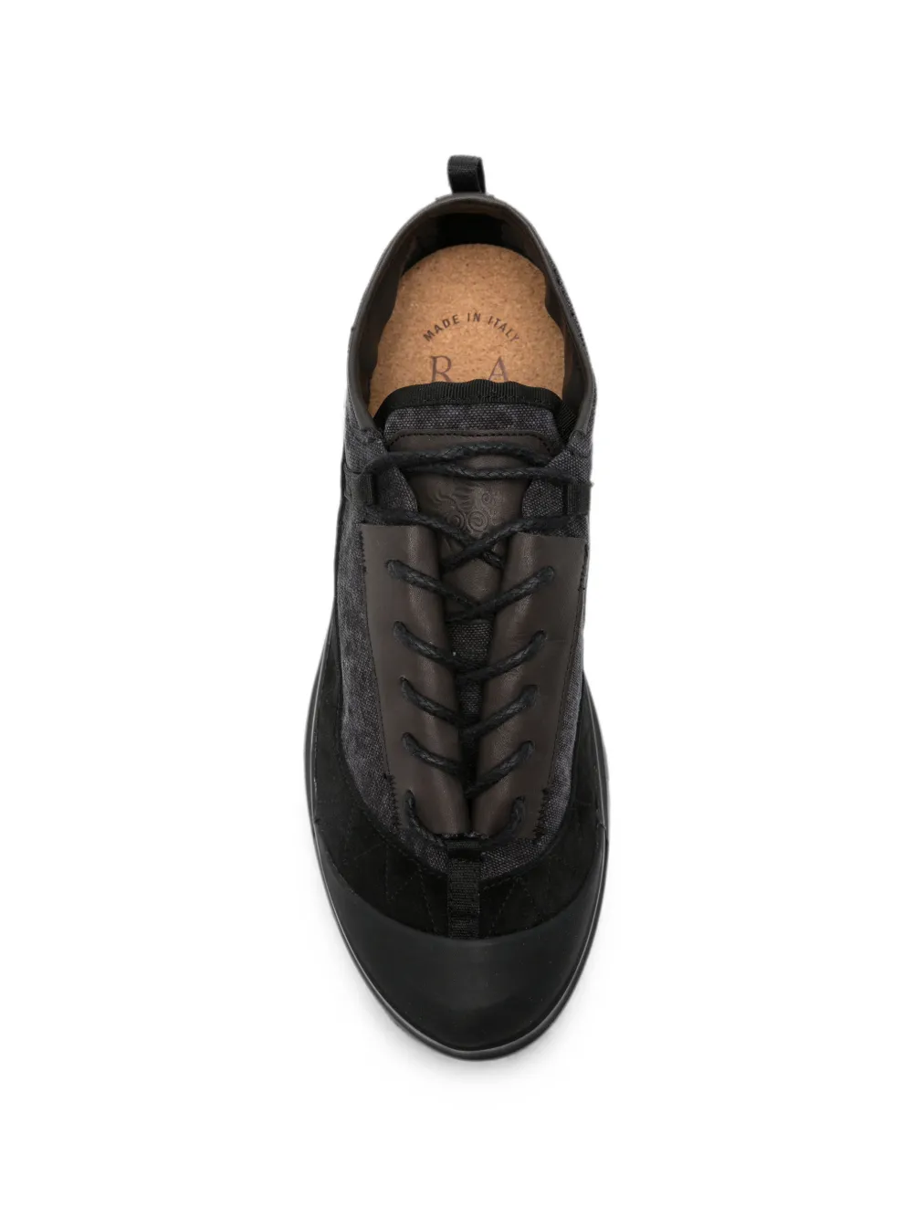 RANRA Vibram-sole panelled sneakers Zwart