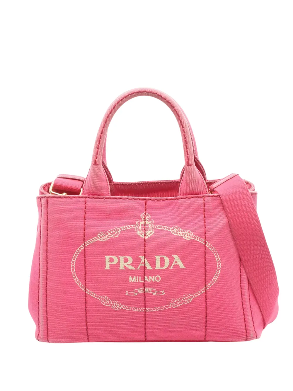 Prada Pre-Owned Borsa tote Canapa mini 2013-2026 - Rosa