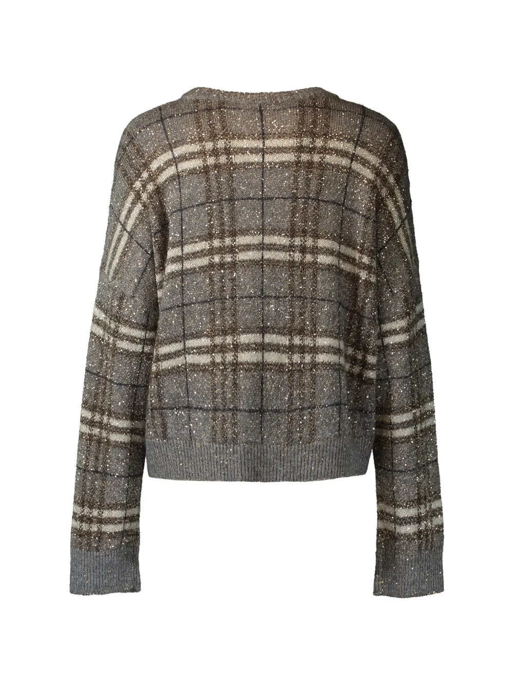 Brunello Cucinelli Trui met pailletten Grijs