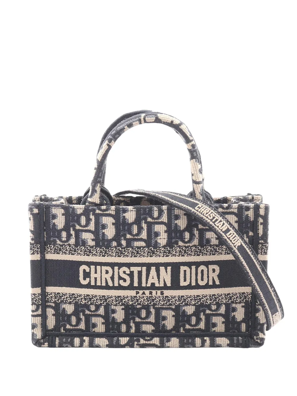 Christian Dior Pre-Owned Borsa tote Oblique Book mini 2010-2026 - Toni neutri