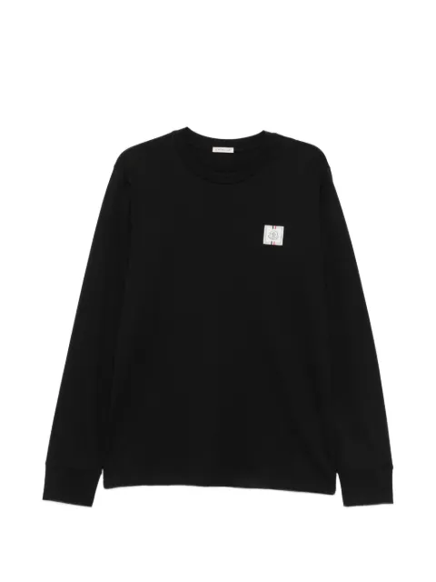 Moncler top con parche del logo