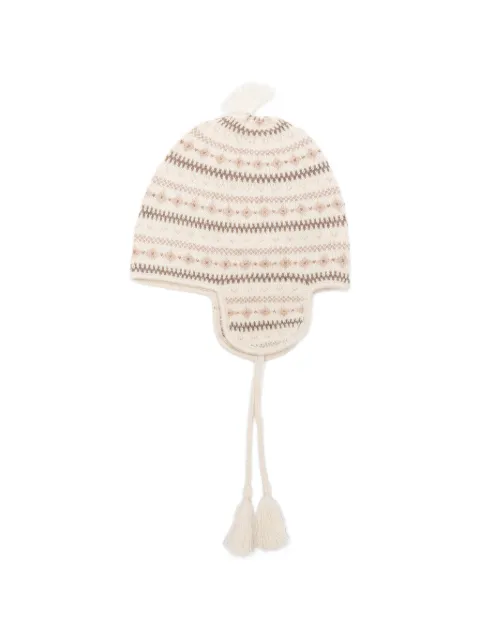 Bonpoint patterned beanie hat