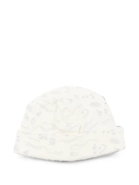 Bonpoint animal-print beanie hat