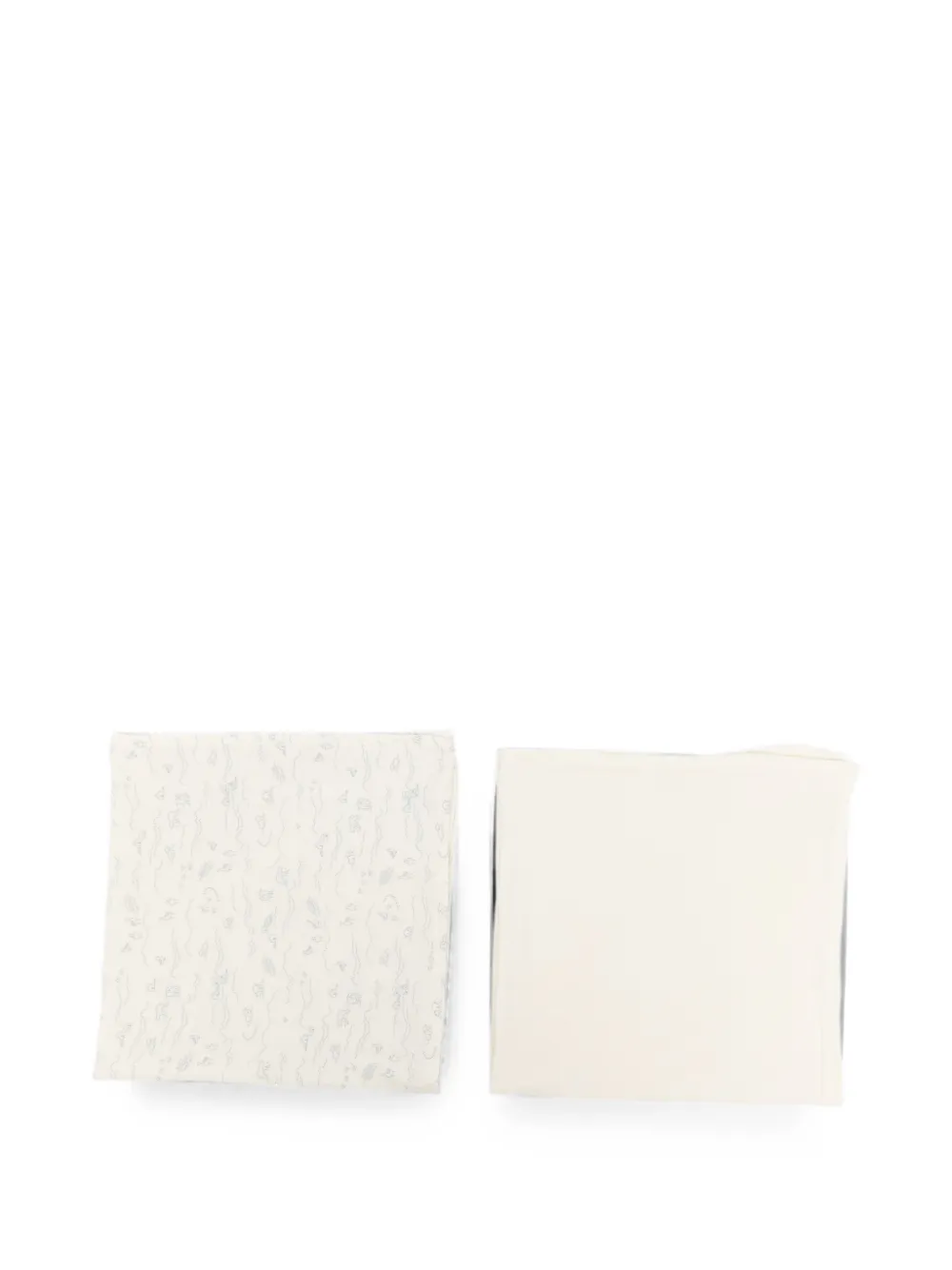 Bonpoint graphic-print bibs set (set of two) - Nude
