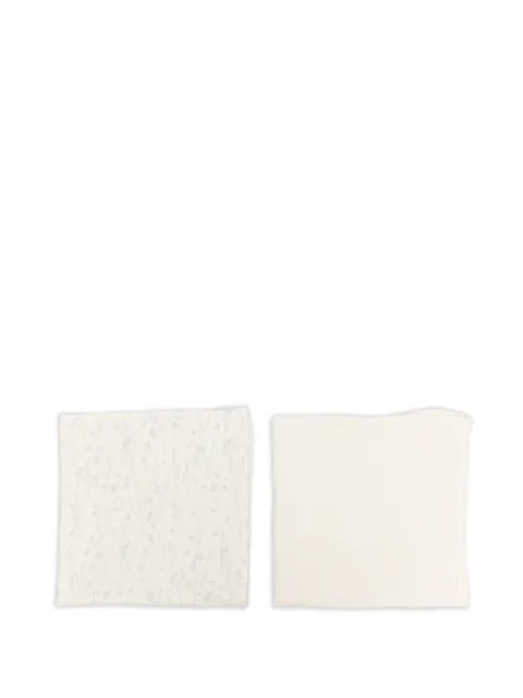 Bonpoint graphic-print bibs set (set of two)