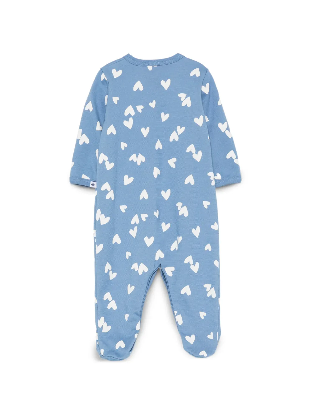 Petit Bateau Pyjama met lange mouwen en hartprint Blauw