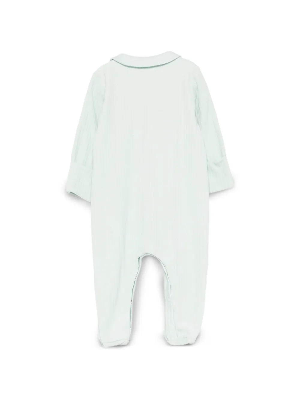 Petit Bateau Ribgebreide pyjama met hart-patroon Groen