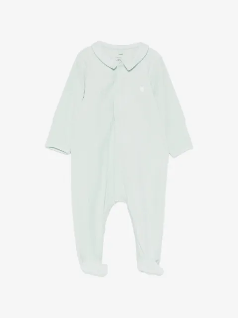 Petit Bateau ribbed-knit heart-motif pajamas