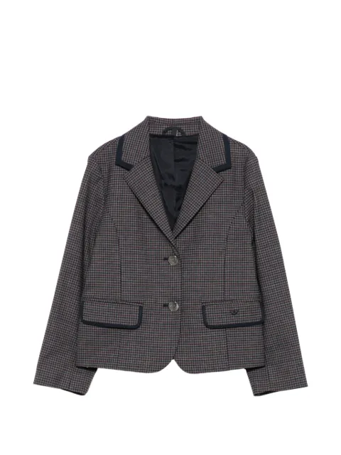 Emporio Armani Kids blazer con estampado pied de poule