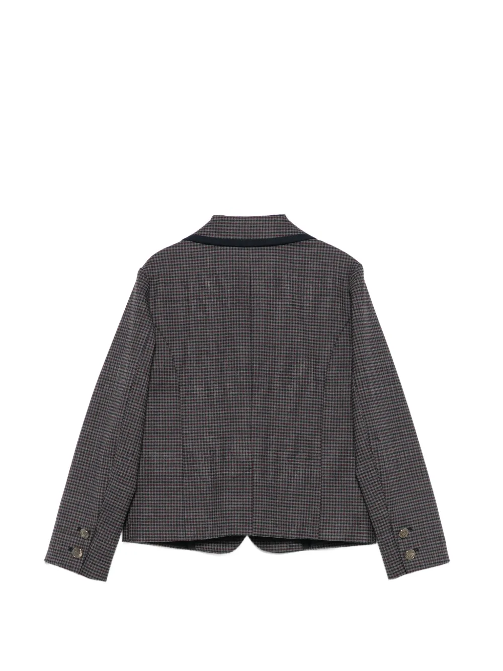 Emporio Armani Kids Blazer met pied-de-poule print Blauw