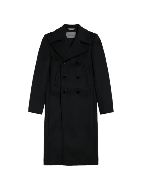 Balenciaga double-breasted skinny-fit coat