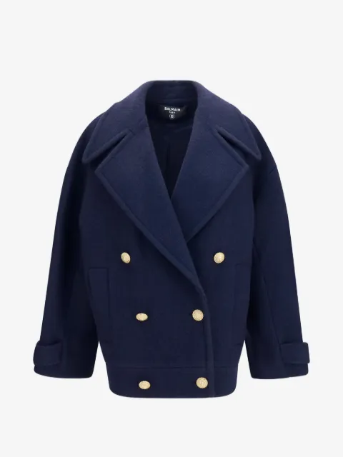 Balmain double-breasted wool coat