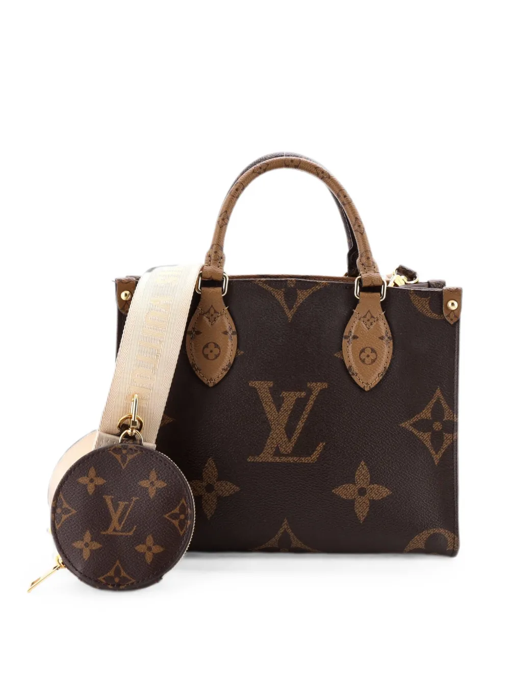 Louis Vuitton Pre-Owned OnTheGo Tote Reverse Monogram Giant PM shoulder bag - Brown