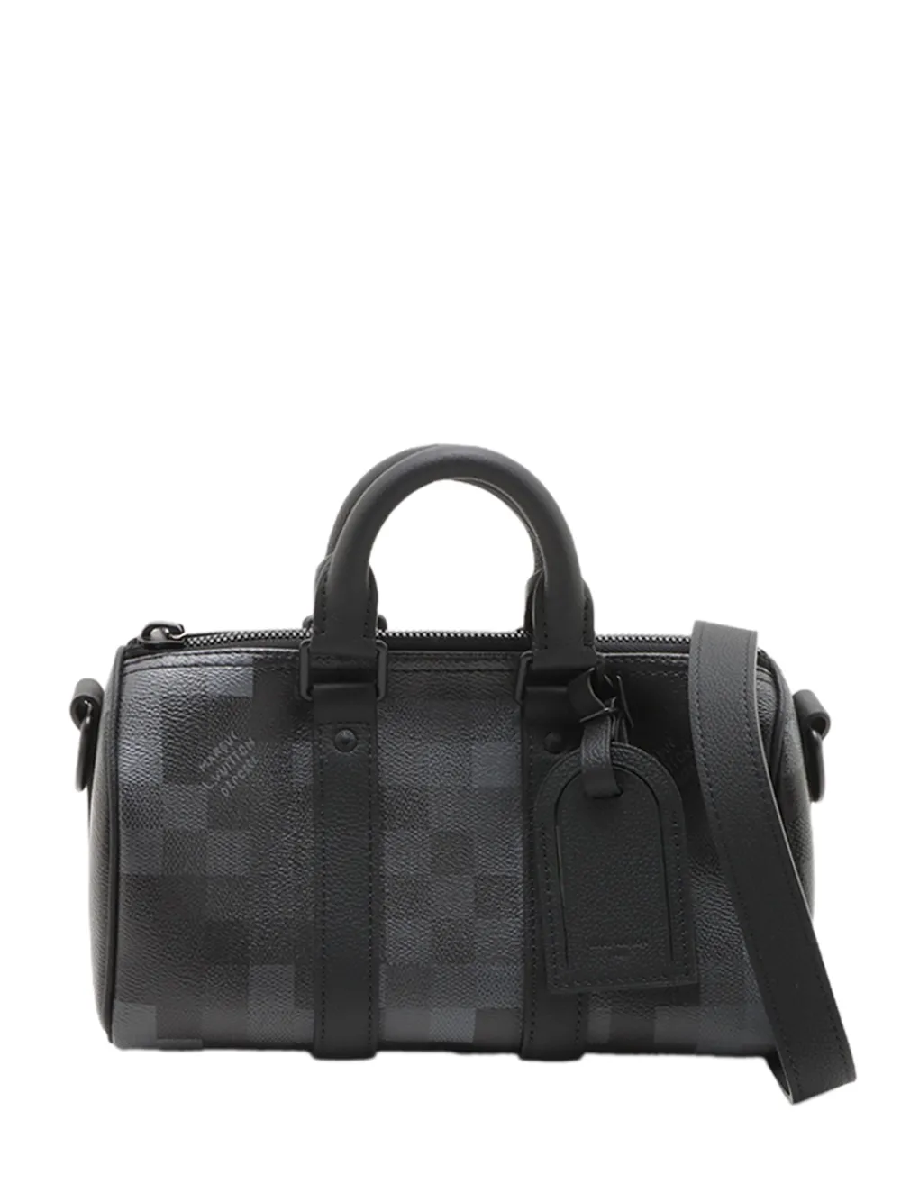 Louis Vuitton Pre-Owned Borsa a tracolla Damoflage Keepall Bandouliere 25 2021-2026 - Nero
