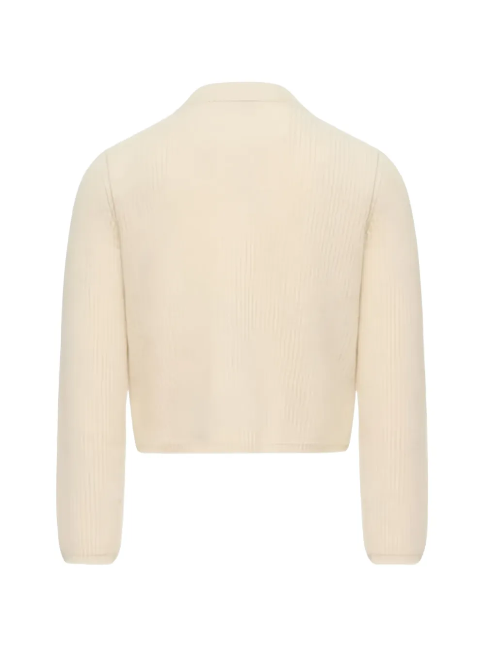 Moncler Enfant Gewatteerd ribgebreid vest Beige