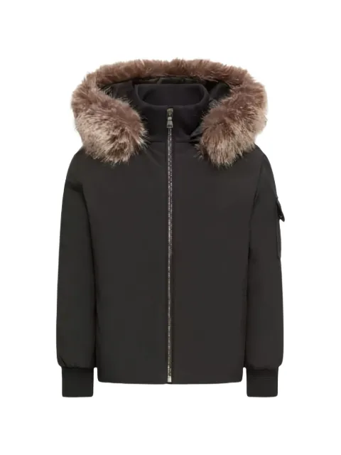Moncler Enfant Martlu faux-fur trim padded jacket
