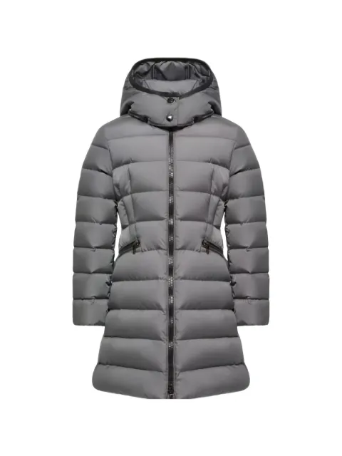 Moncler Enfant Charpal hooded quilted long jacket
