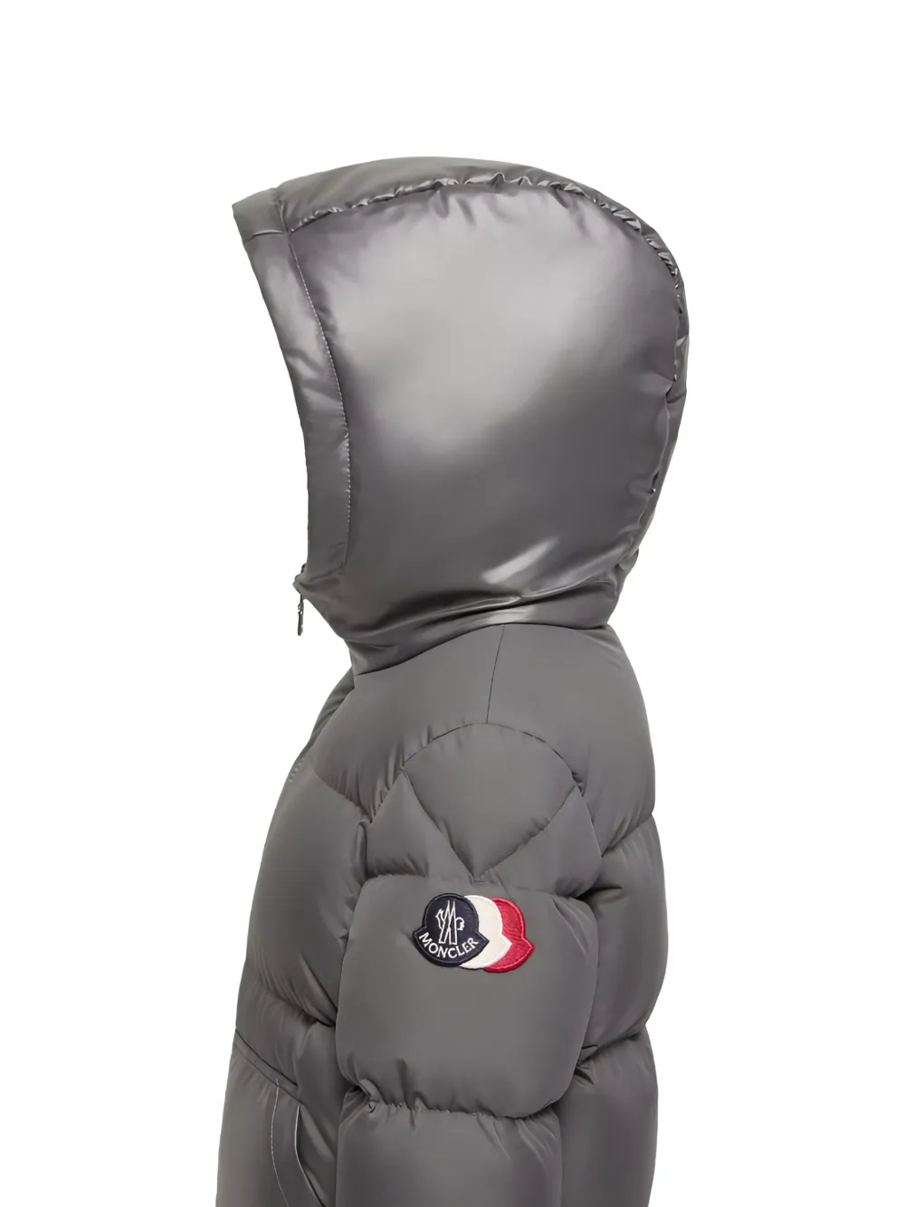 Moncler Enfant Barin gewatteerd jack met capuchon Grijs