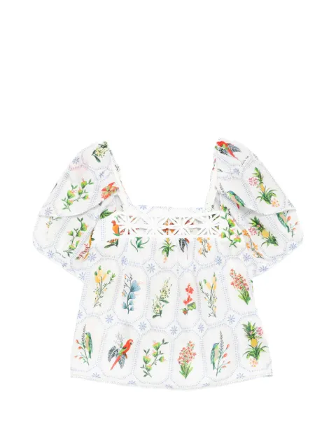 FARM Rio blusa Tropical Porcelain