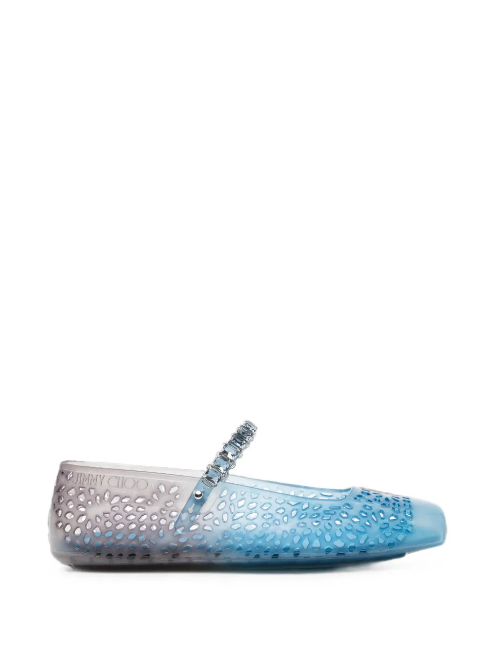 Jimmy Choo The Jelly Ballet Flats In Blue