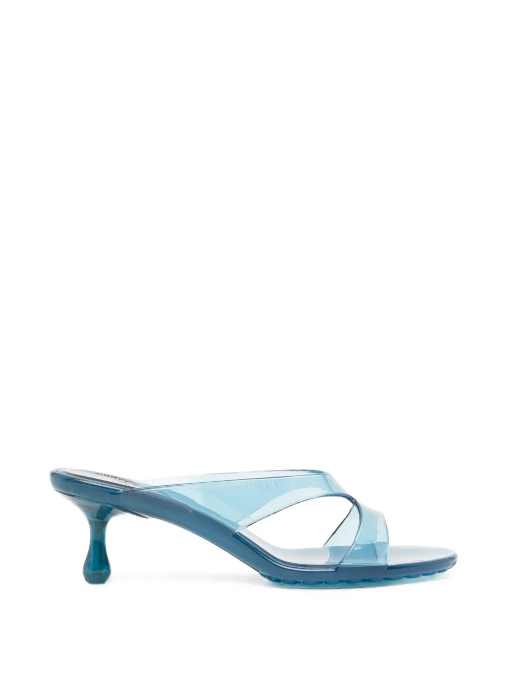 Jimmy Choo 50mm Jelly Drop Sandals In Blue