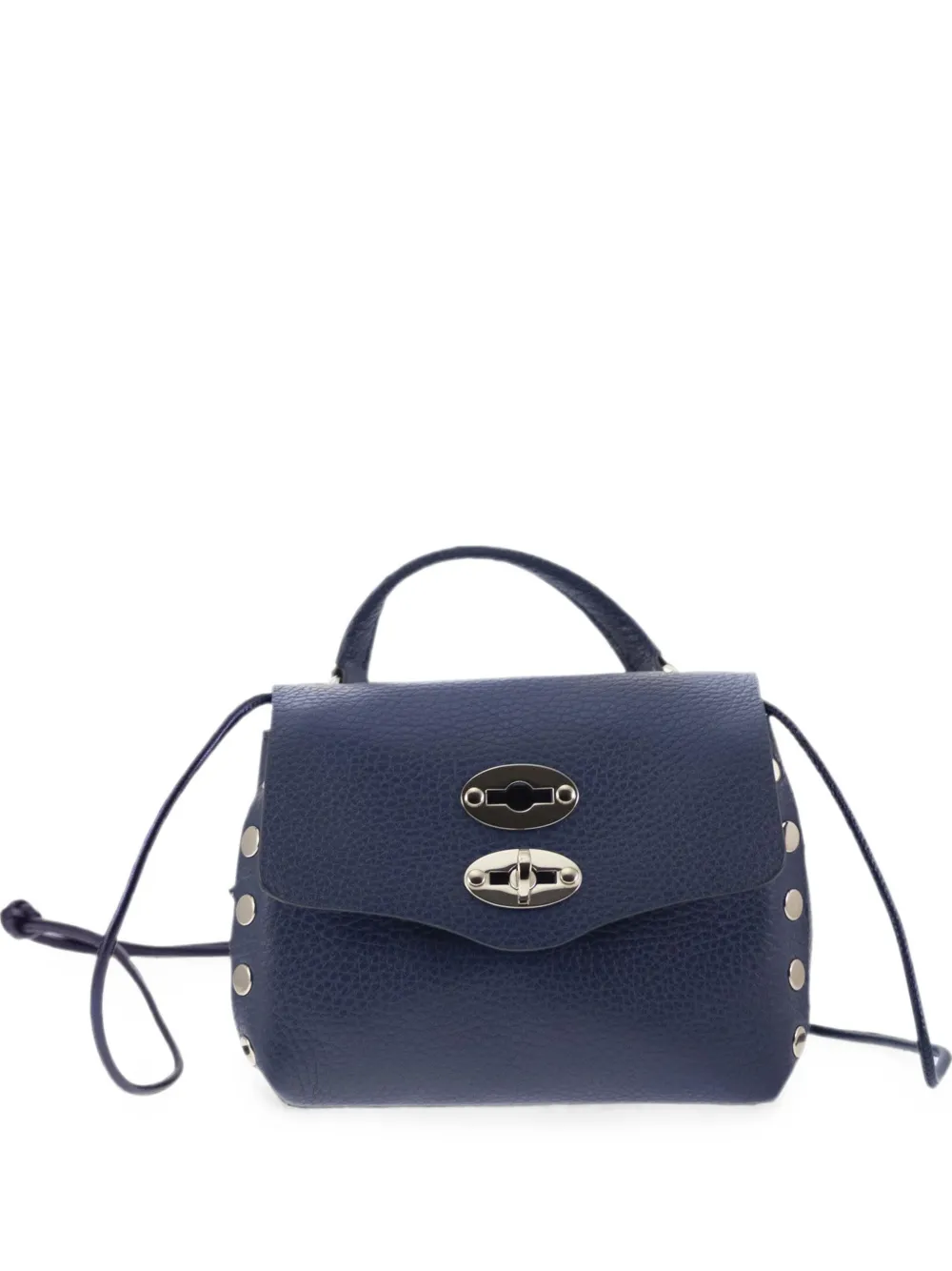 Zanellato Postina Super Baby hammered-leather tote bag - Blu