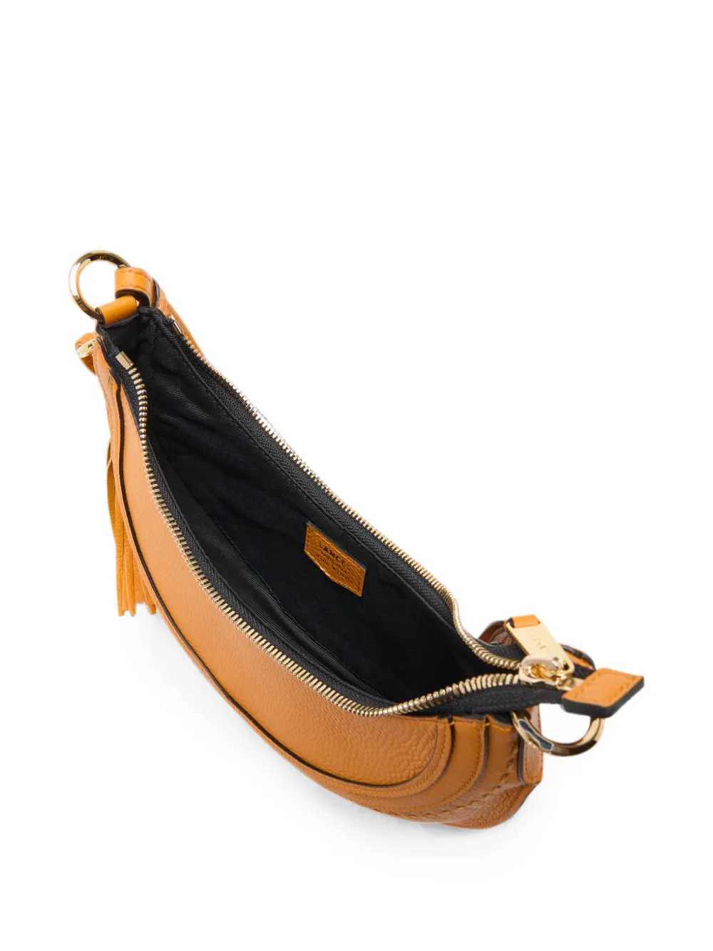 Lancel Kleine schoudertas met kwastje Geel