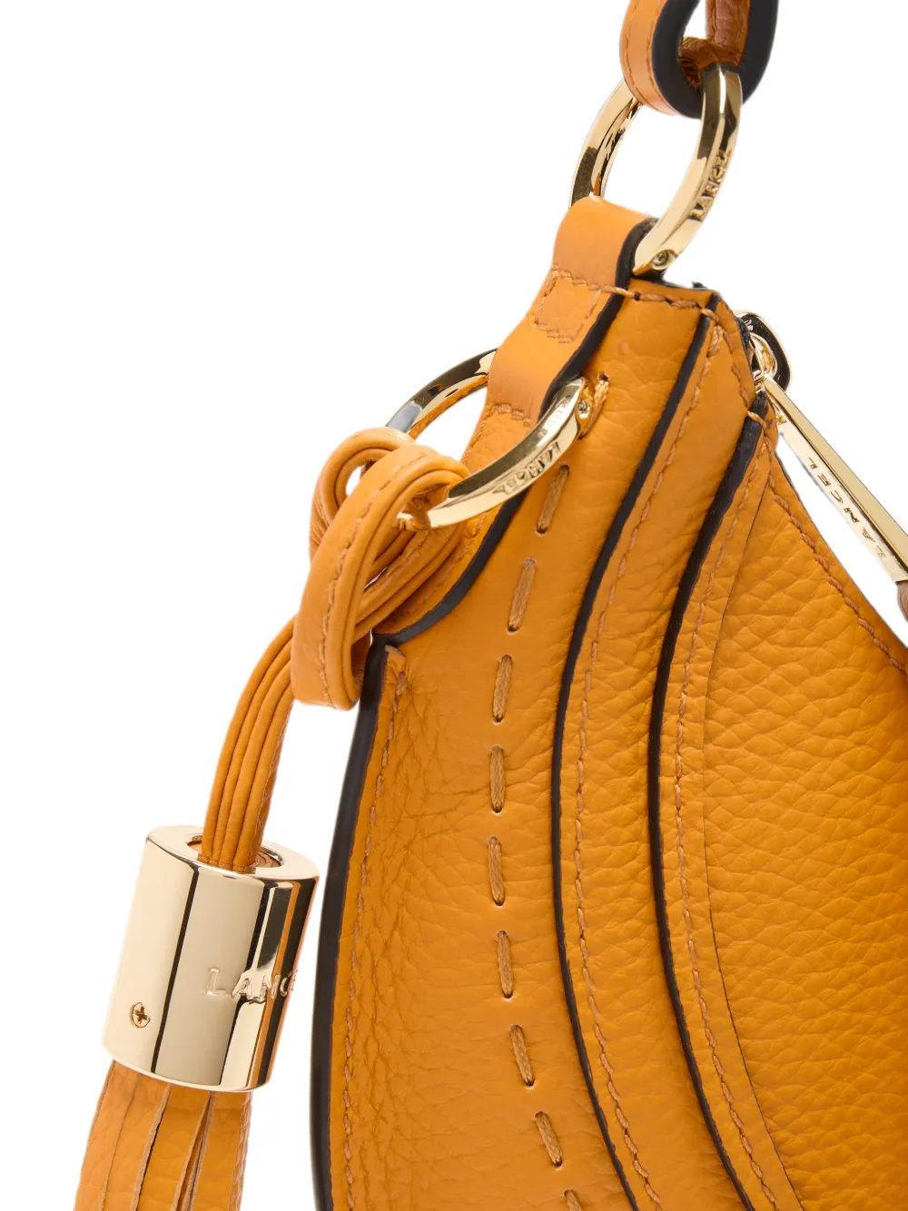 Lancel Kleine schoudertas met kwastje Geel