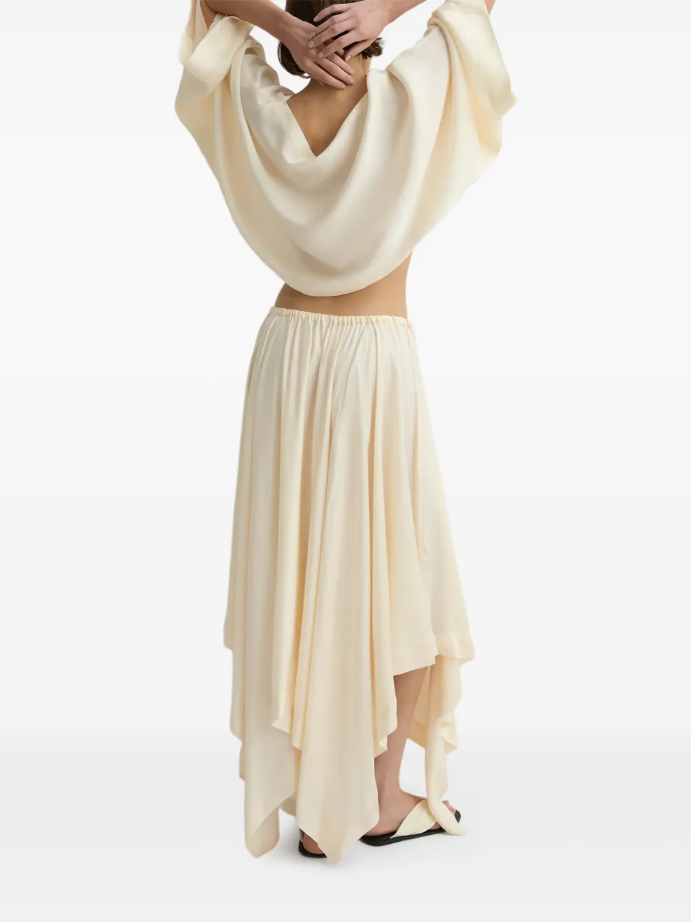 BONDI BORN Ardea maxi-rok met vierkante zoom Beige