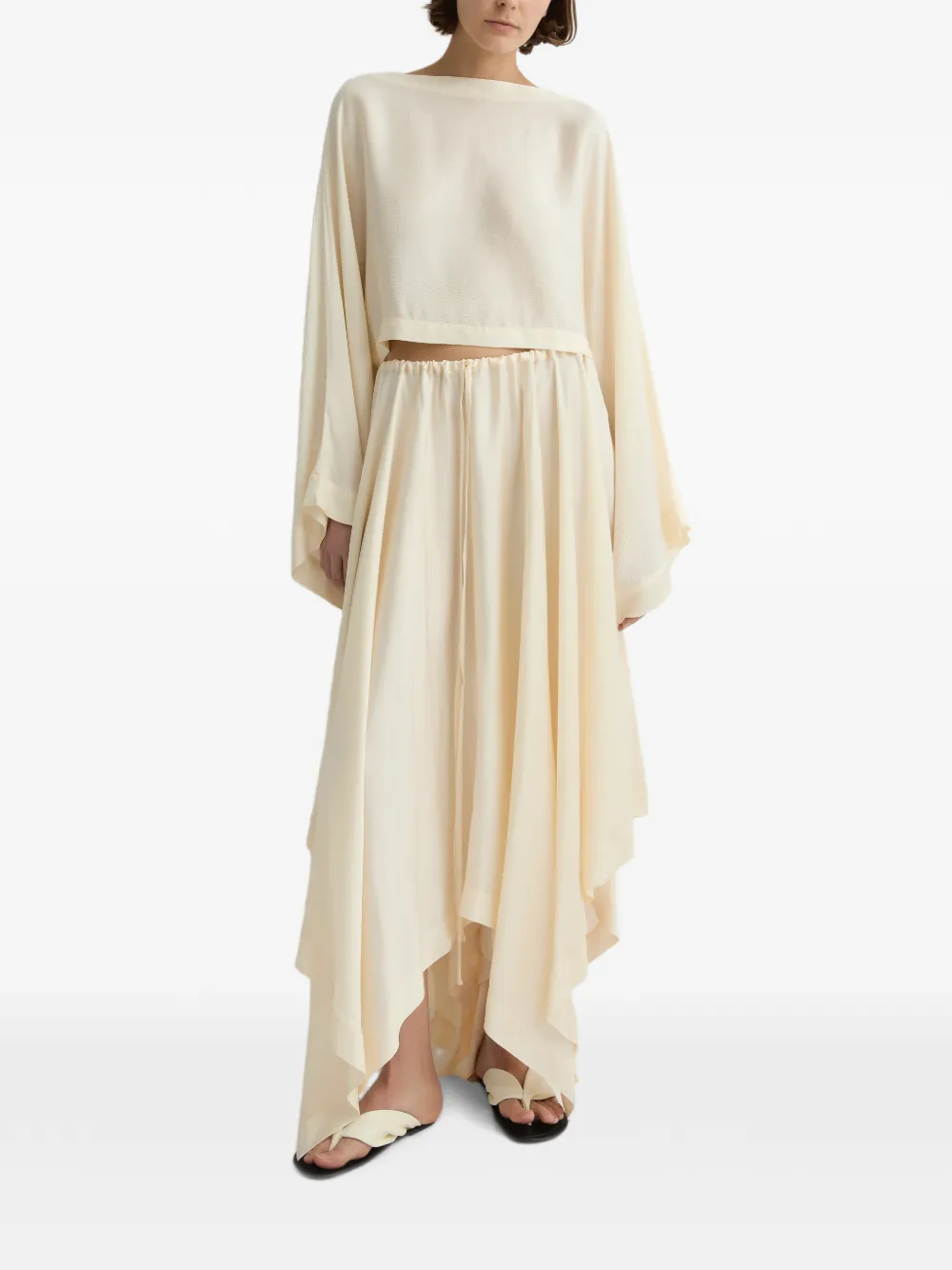 BONDI BORN Ardea maxi-rok met vierkante zoom Beige