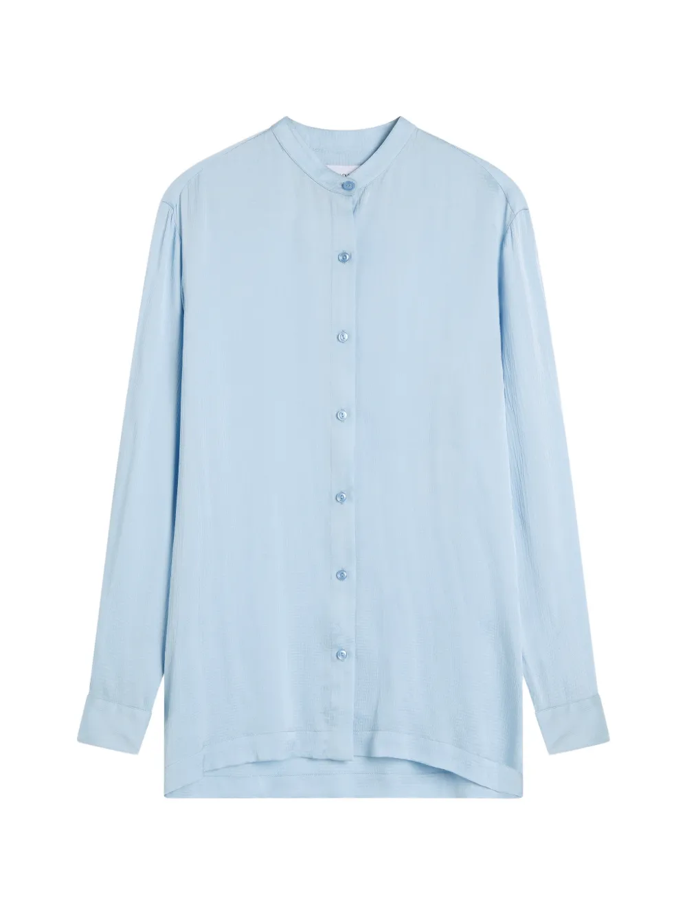 BONDI BORN Ardea Hemd aus gehämmertem Satin - Blau