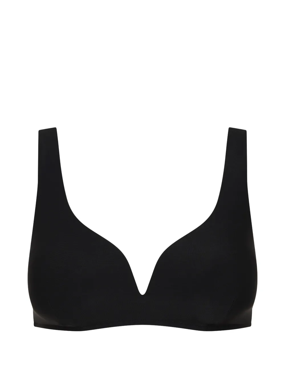 BONDI BORN Top bikini Veralise con scollo a V - Nero