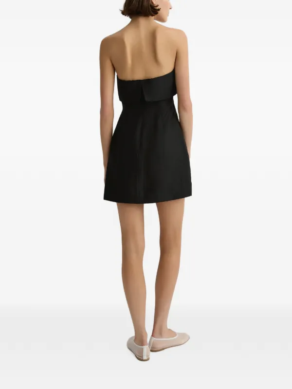 black bandeau dress mini BONDI BORN Bormio | Fit Model is 5’7