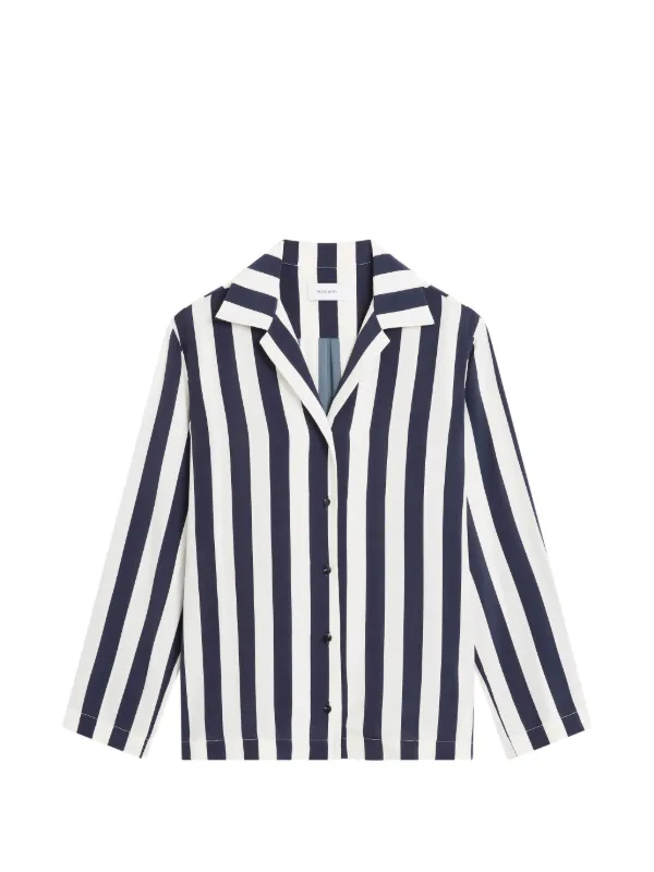 Bondi Born Orta Silk Blouse in Blue