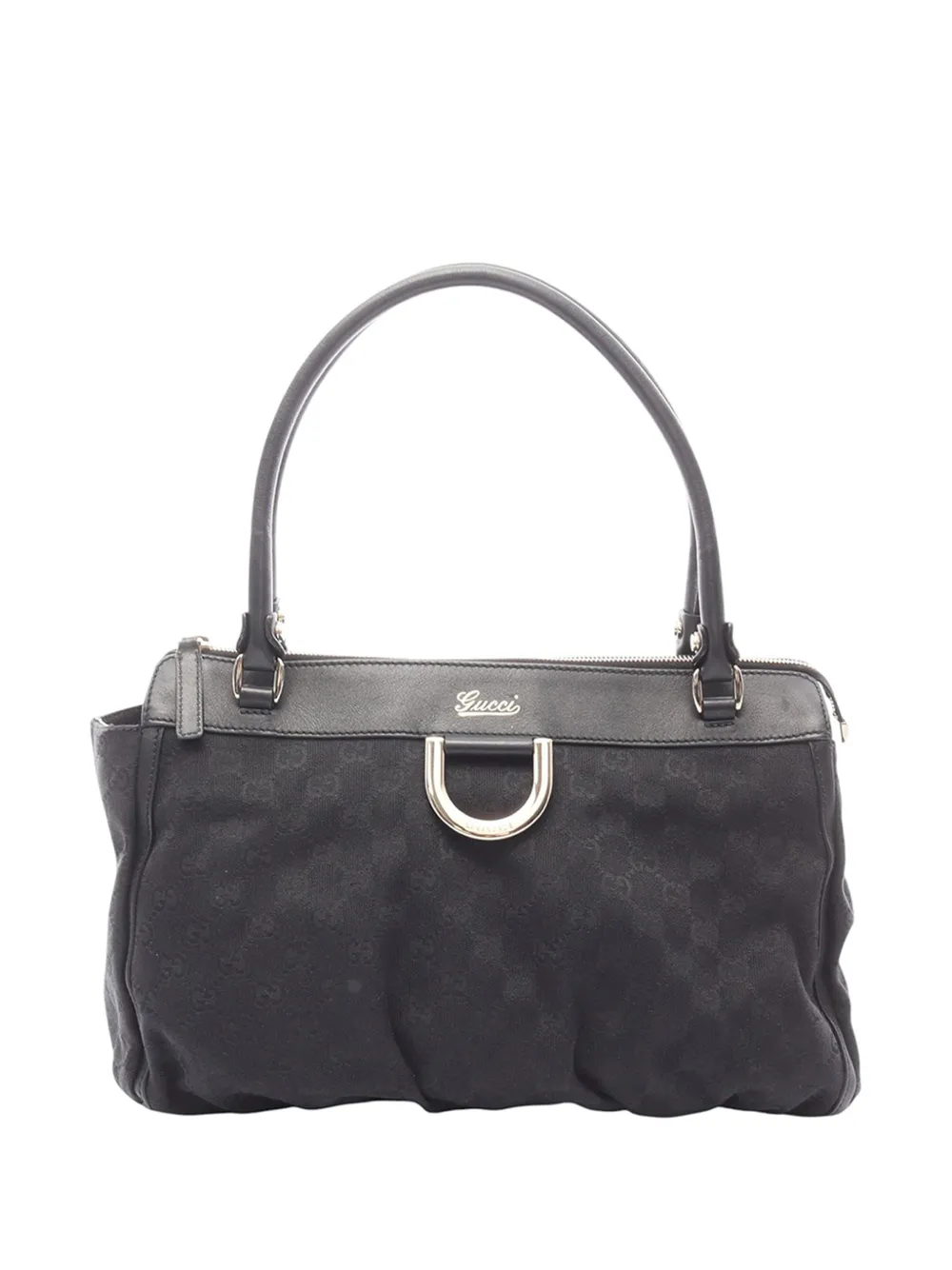 Gucci Pre-Owned Borsa tote Abbey in tela GG con anello a D 2000-2015 - Nero