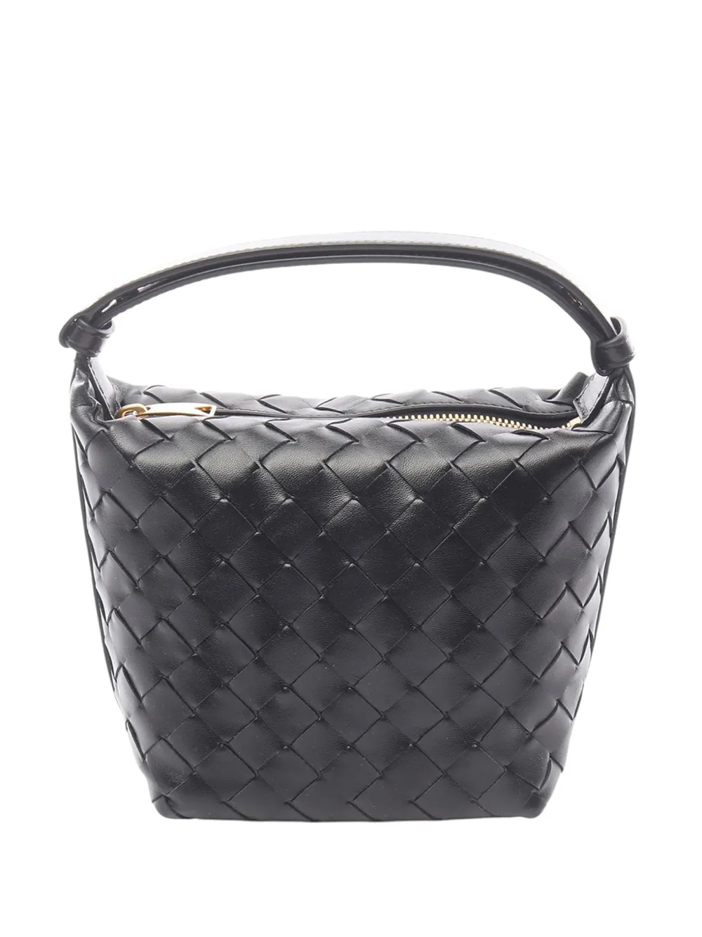 Bottega Veneta Pre-Owned Borsa a mano Wallace Intrecciato mini in nappa 2012-2026 - Nero