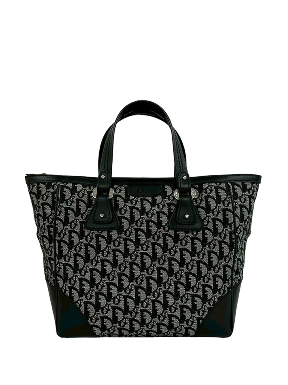 Christian Dior Pre-Owned Borsa tote Trotter Diorissimo in tela con zip 2005 - Nero
