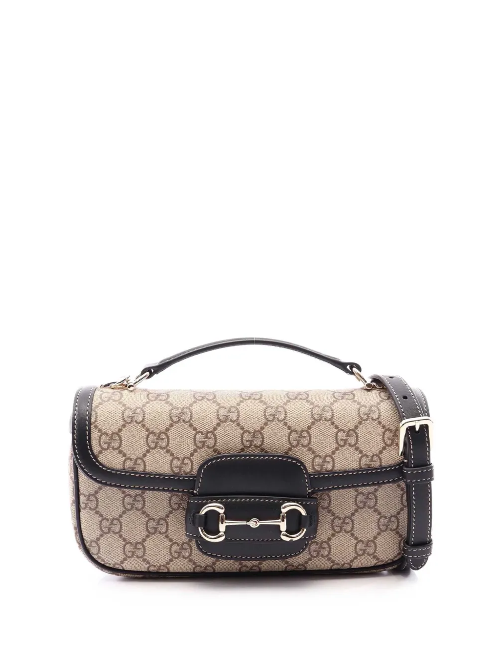Gucci Pre-Owned Borsa a tracolla GG Supreme Horsebit 1955 - Toni neutri