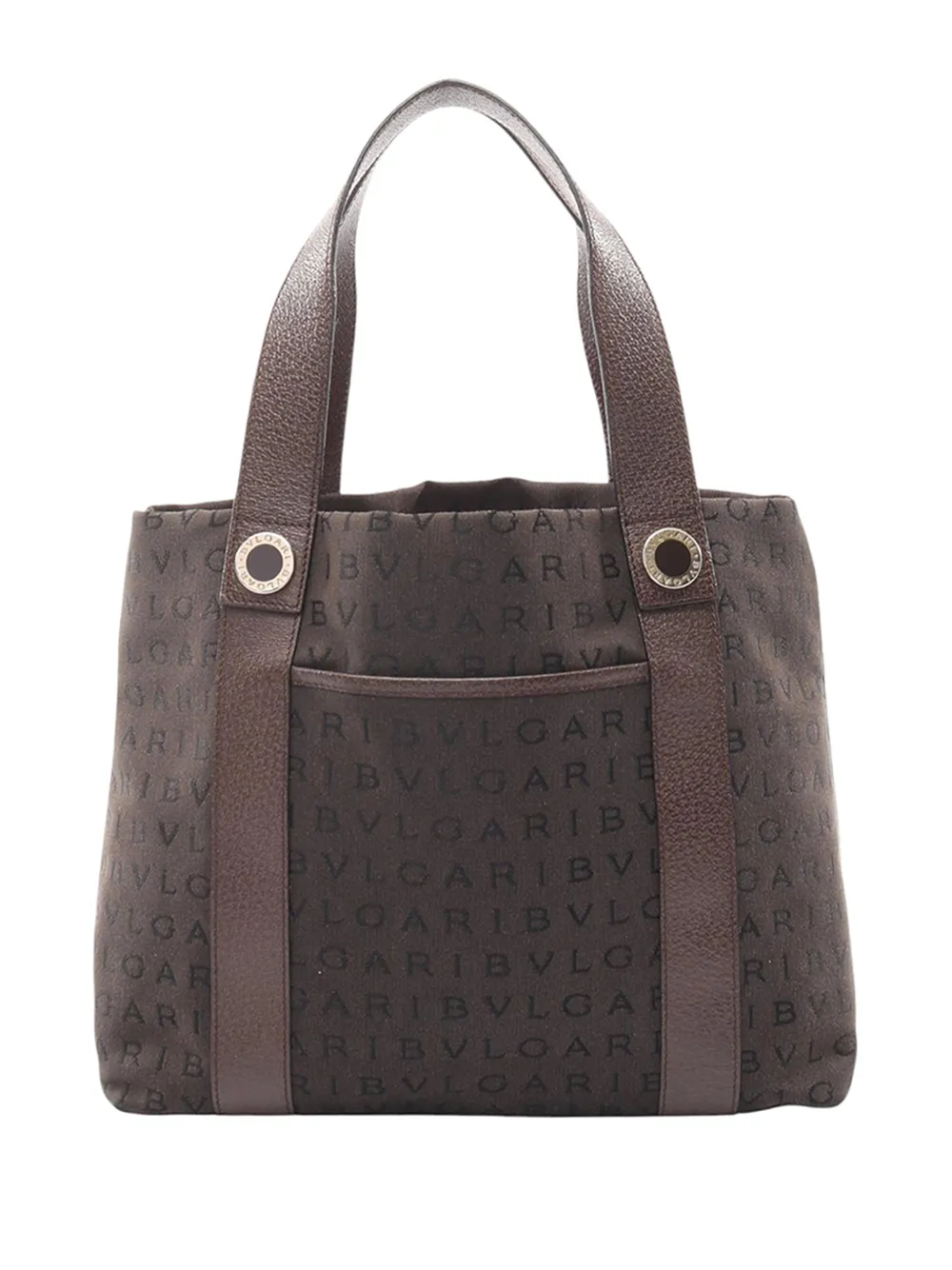 Bvlgari Pre-Owned Borsa tote Logomania in tela 2010-2026 - Marrone