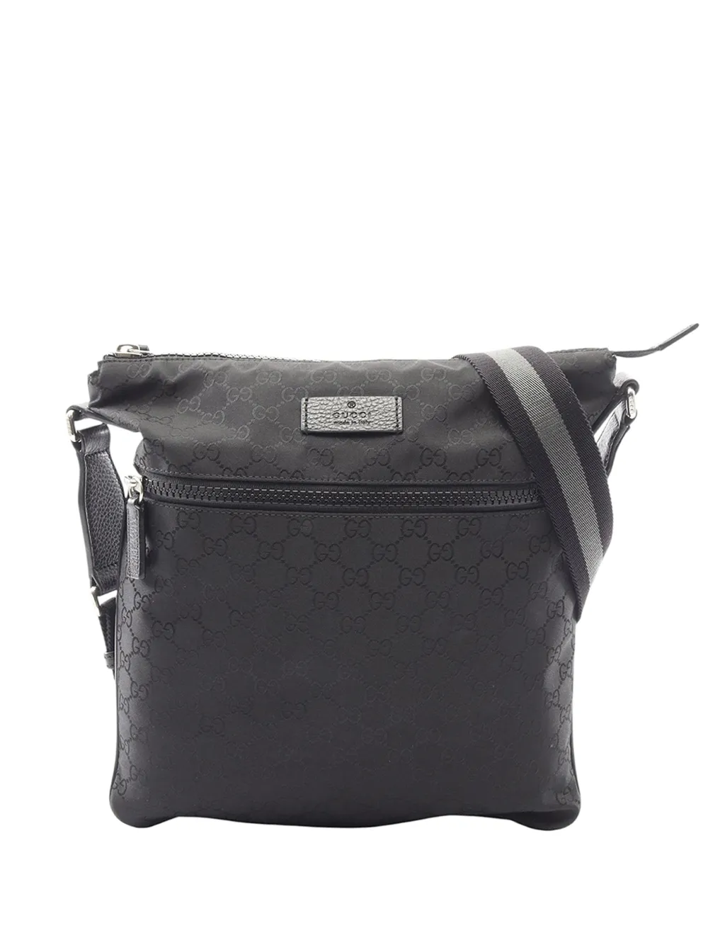 Gucci Pre-Owned Borsa a tracolla GG in nylon con decorazione Web 2000-2015 - Nero
