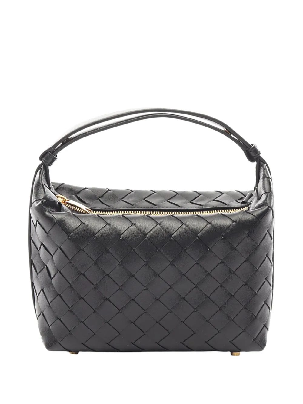 Bottega Veneta Pre-Owned Borsa a mano Wallace Intrecciato mini in nappa 2012-2026 - Nero