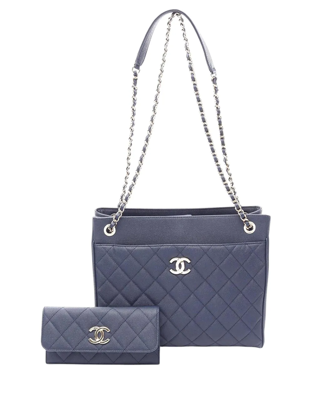 CHANEL Pre-Owned Borsa a spalla trapuntata CC 2019 - Blu