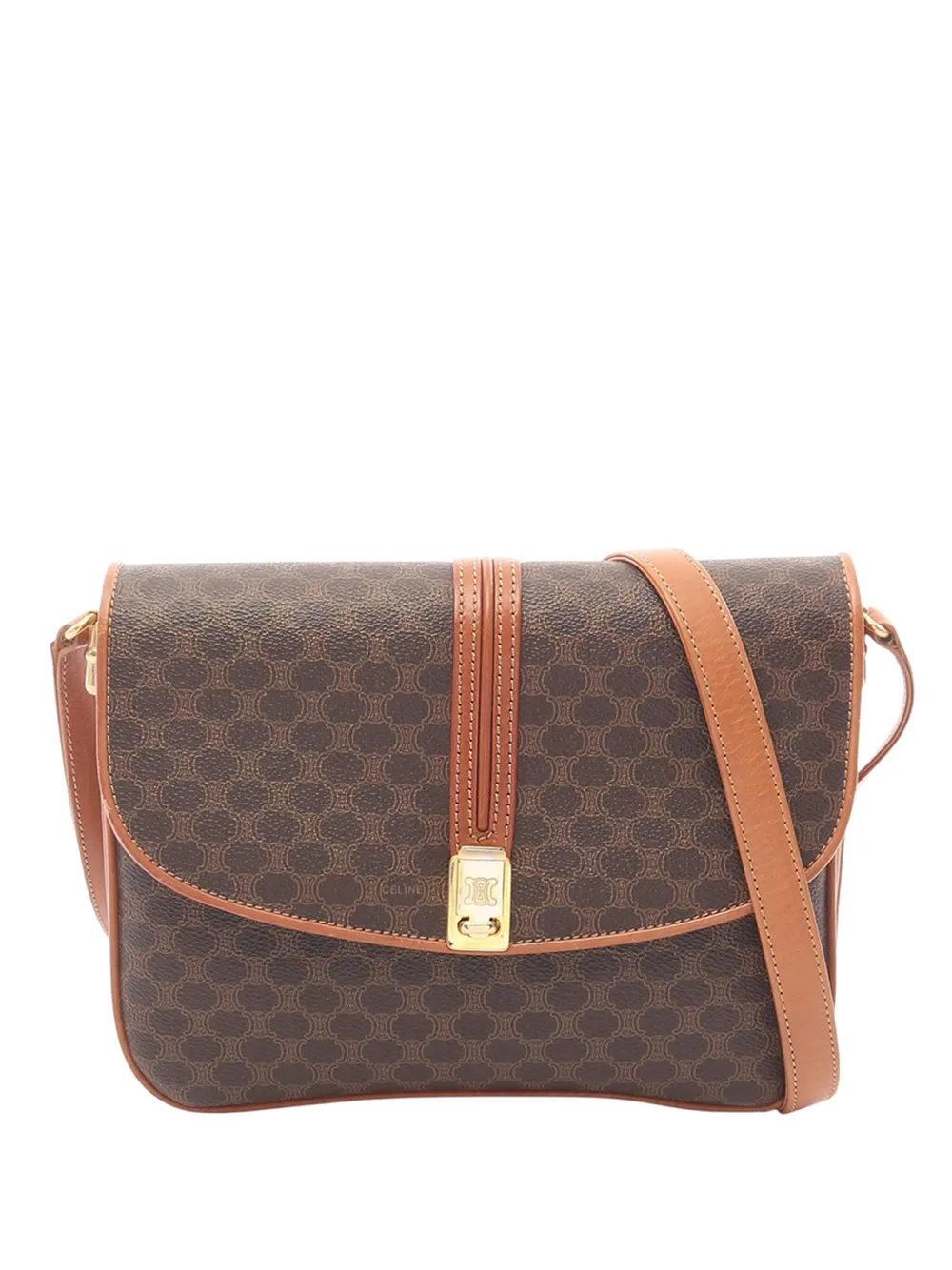 Celine Pre-Owned Borsa a tracolla Macadam 2000-2026 - Marrone