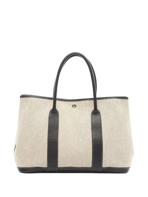 Hermès Pre-Owned 2000-2026 Toile and Negonda Garden Party 36 tote bag