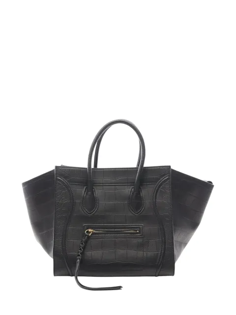 Celine Pre-Owned 2000-2026 Crocodile-Embossed Leather Phantom Luggage tote bag