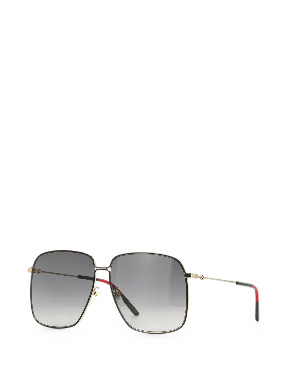 Gucci Eyewear Zonnebril met vierkant montuur Zwart